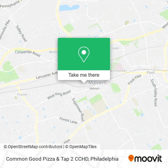 Common Good Pizza & Tap 2 CCHD map