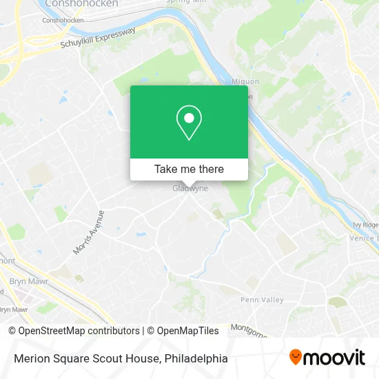 Merion Square Scout House map