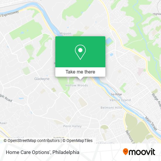 Home Care Options' map