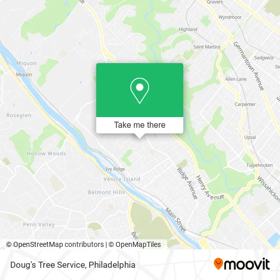 Doug's Tree Service map