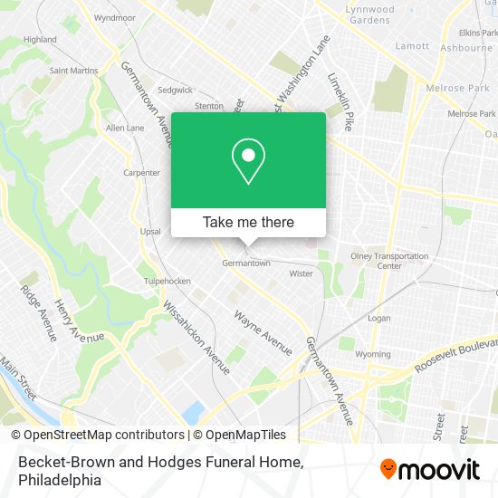 Mapa de Becket-Brown and Hodges Funeral Home