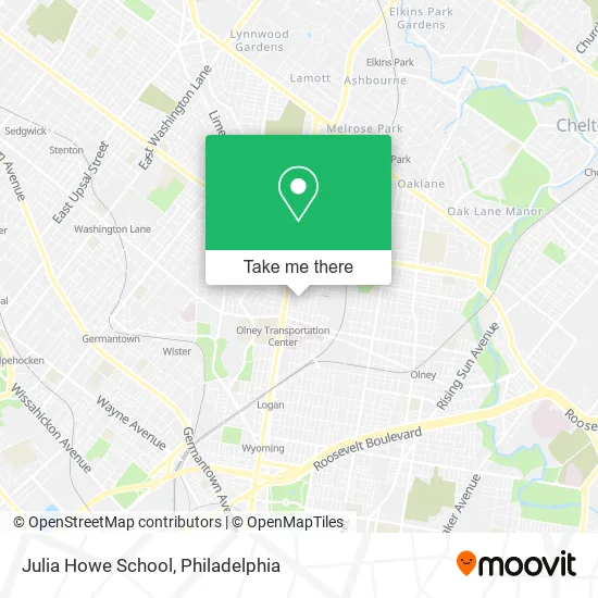 Julia Howe School map