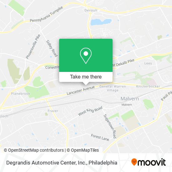 Degrandis Automotive Center, Inc. map