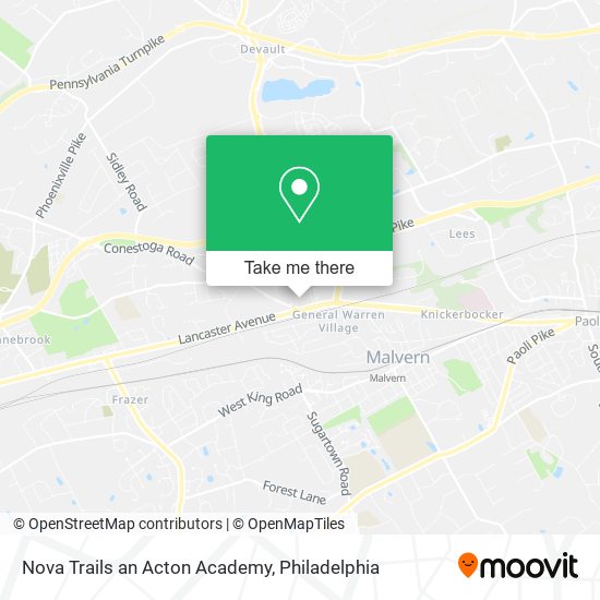 Nova Trails an Acton Academy map