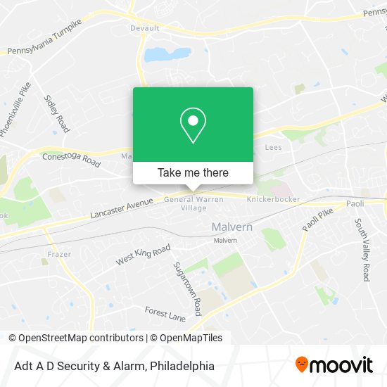 Mapa de Adt A D Security & Alarm