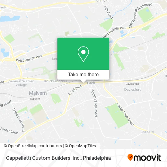 Cappelletti Custom Builders, Inc. map