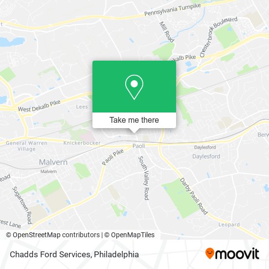 Chadds Ford Services map