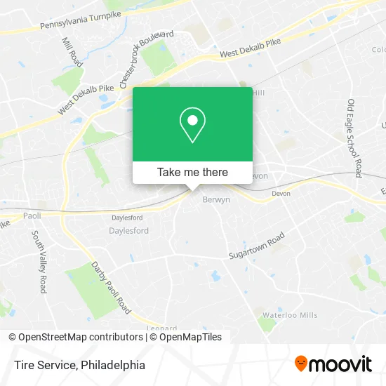 Tire Service map