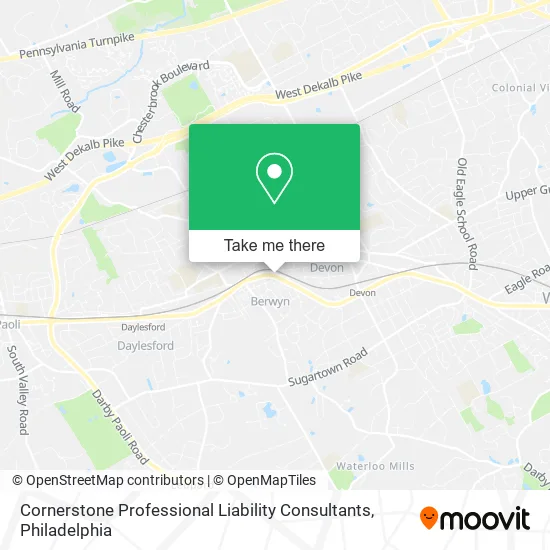 Cornerstone Professional Liability Consultants map