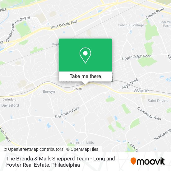 The Brenda & Mark Shepperd Team - Long and Foster Real Estate map