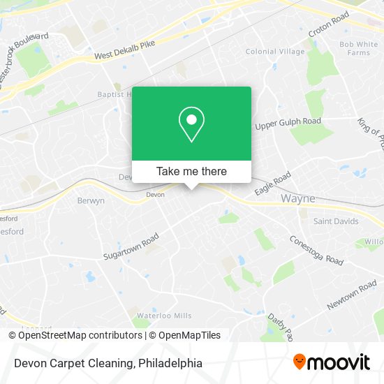 Devon Carpet Cleaning map