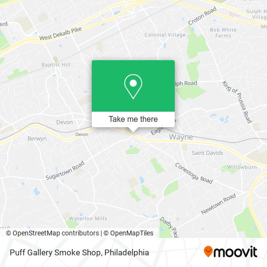 Puff Gallery Smoke Shop map