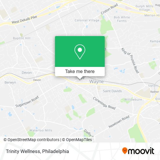 Trinity Wellness map
