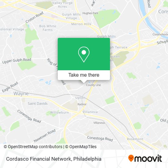 Mapa de Cordasco Financial Network