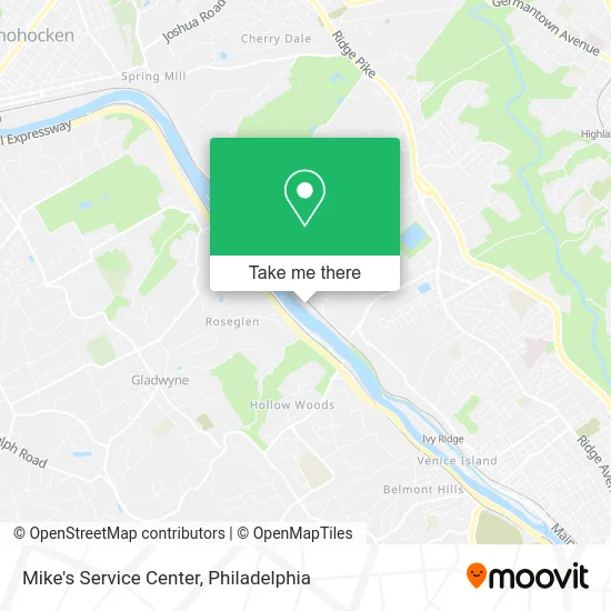 Mike's Service Center map