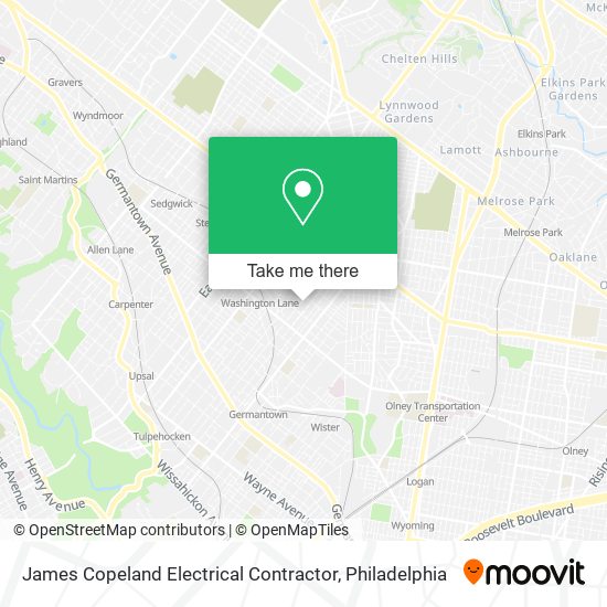 Mapa de James Copeland Electrical Contractor