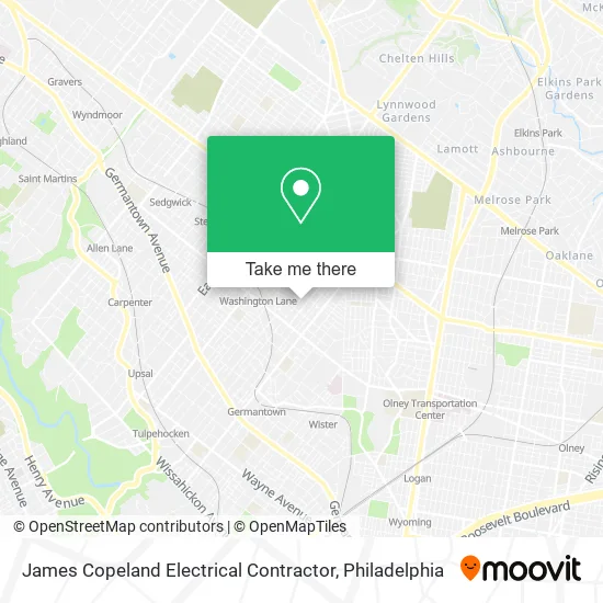 James Copeland Electrical Contractor map
