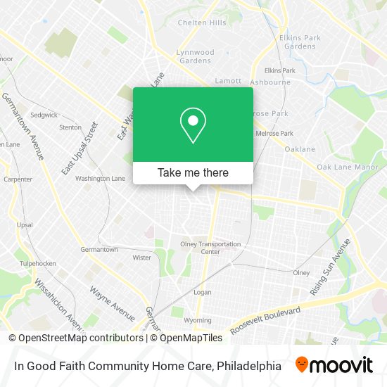 Mapa de In Good Faith Community Home Care