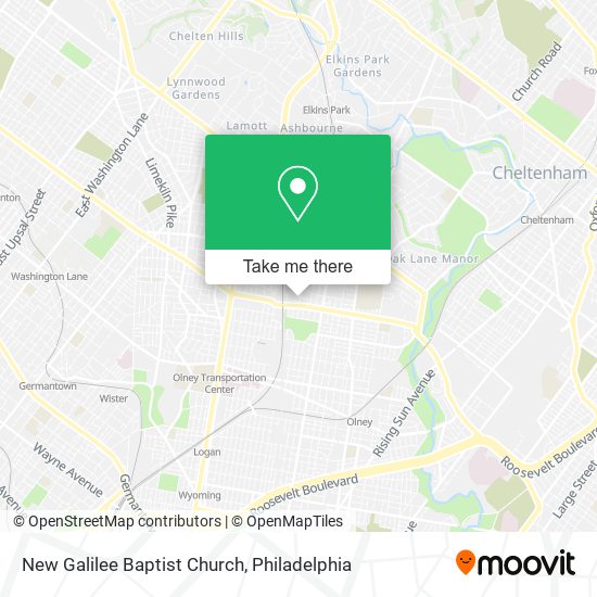 New Galilee Baptist Church map