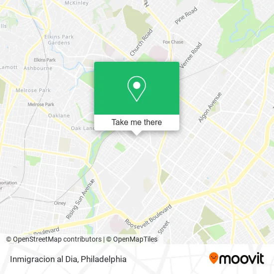 Inmigracion al Dia map