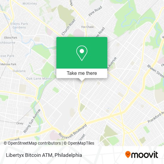 Mapa de Libertyx Bitcoin ATM