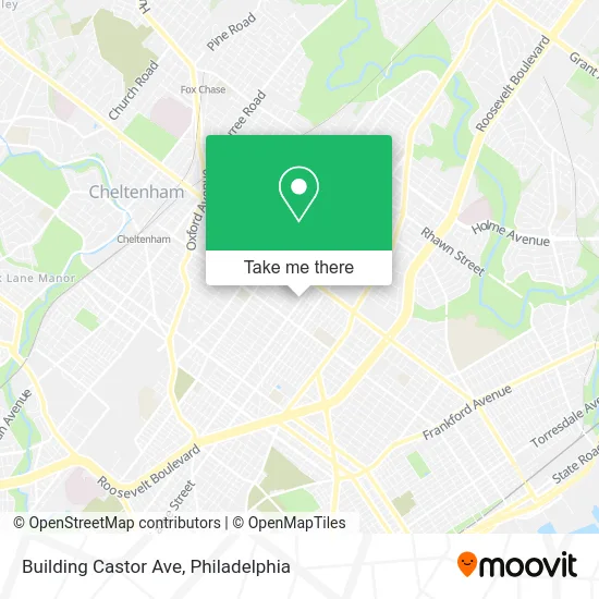 Building Castor Ave map