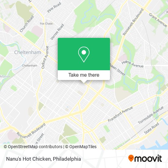 Nanu's Hot Chicken map