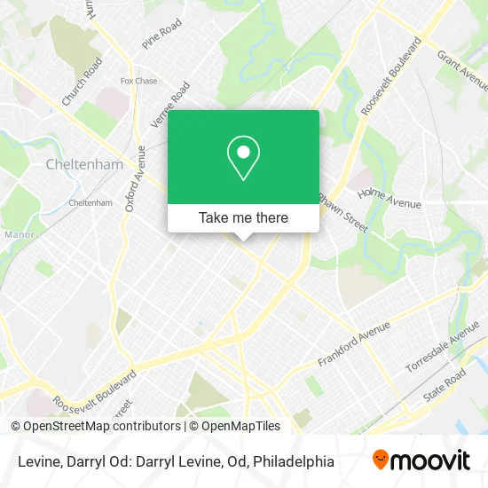 Levine, Darryl Od: Darryl Levine, Od map