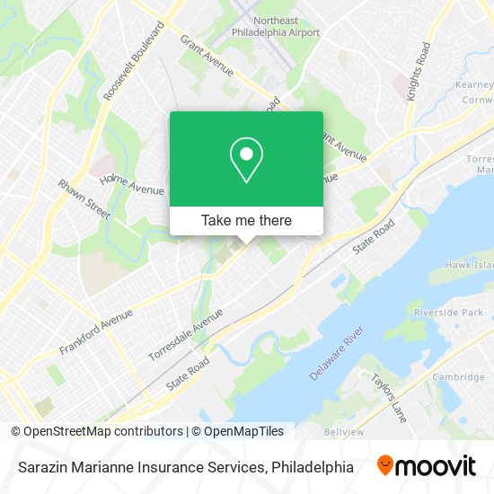 Sarazin Marianne Insurance Services map