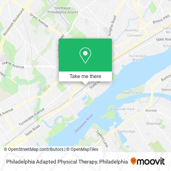 Philadelphia Adapted Physical Therapy map