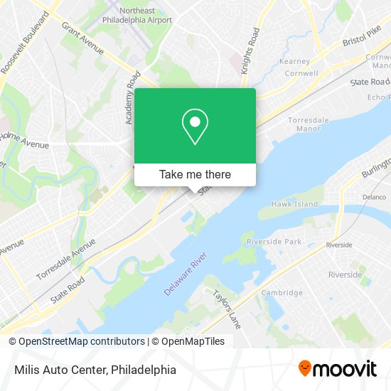 Milis Auto Center map