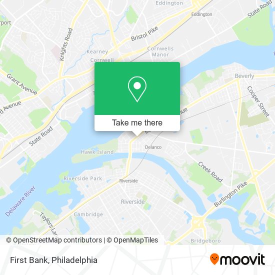 First Bank map
