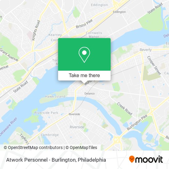 Mapa de Atwork Personnel - Burlington