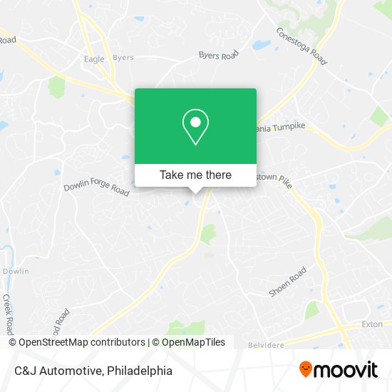 Mapa de C&J Automotive