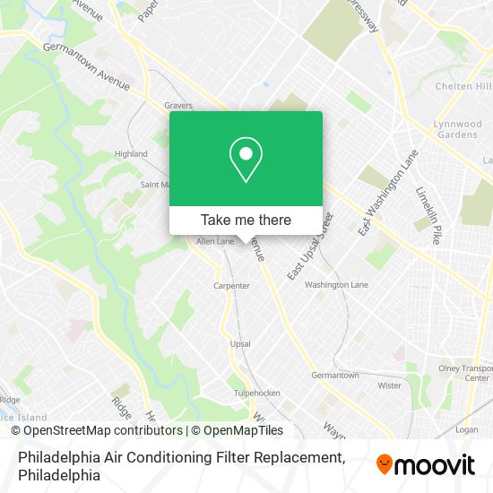 Philadelphia Air Conditioning Filter Replacement map