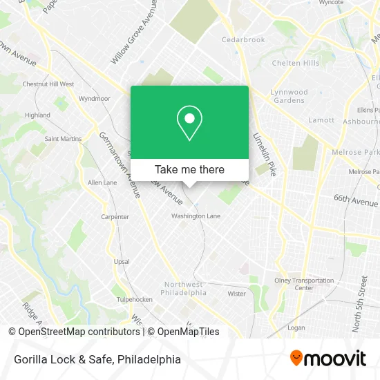 Gorilla Lock & Safe map