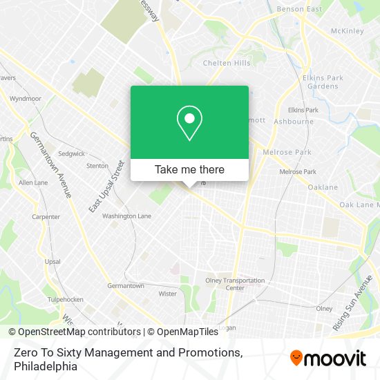 Mapa de Zero To Sixty Management and Promotions