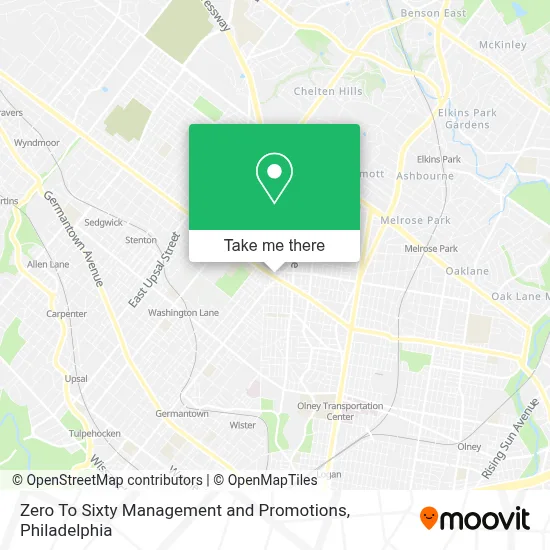 Zero To Sixty Management and Promotions map