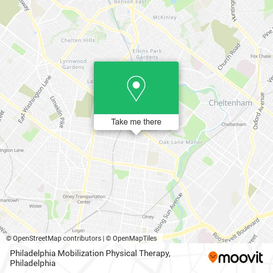 Philadelphia Mobilization Physical Therapy map