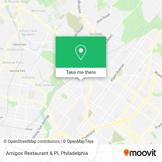 Amigos Restaurant & PI map
