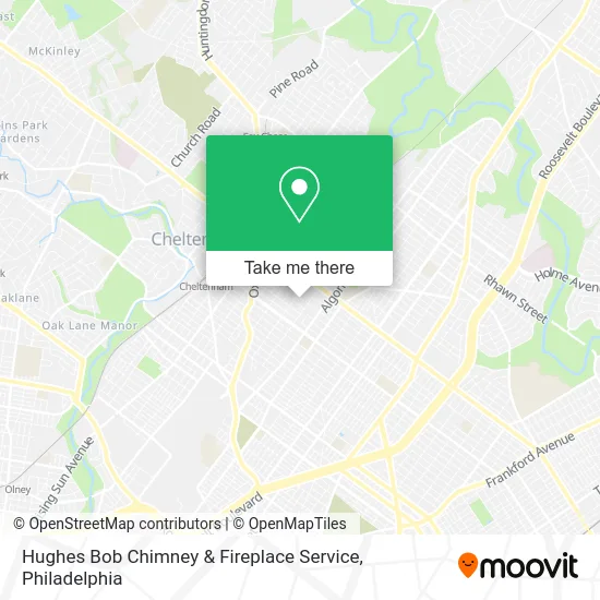 Hughes Bob Chimney & Fireplace Service map