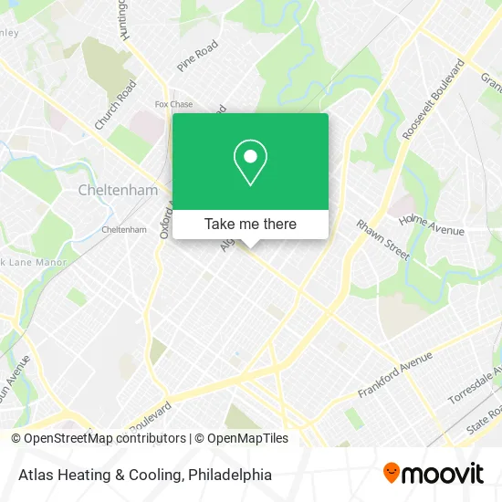 Atlas Heating & Cooling map
