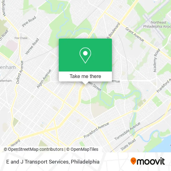 E and J Transport Services map