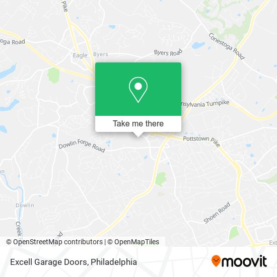 Excell Garage Doors map