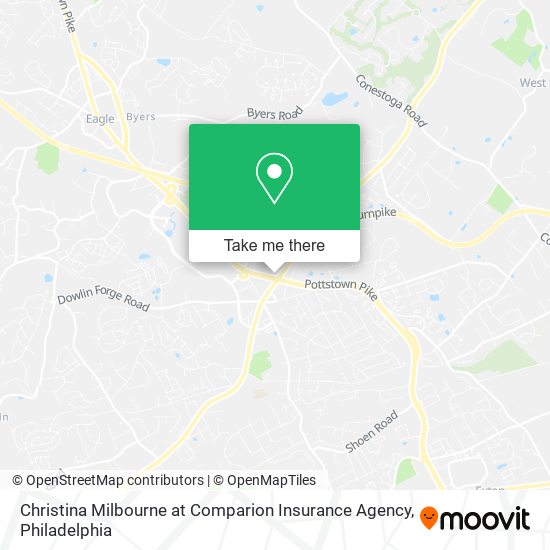Christina Milbourne at Comparion Insurance Agency map