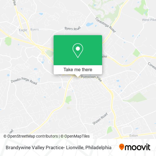 Mapa de Brandywine Valley Practice- Lionville