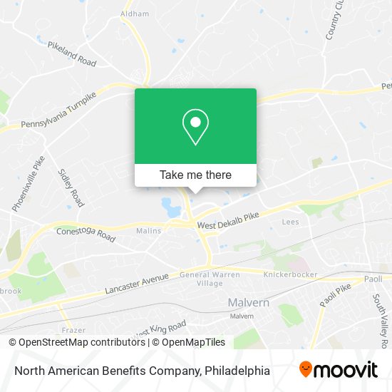 North American Benefits Company map