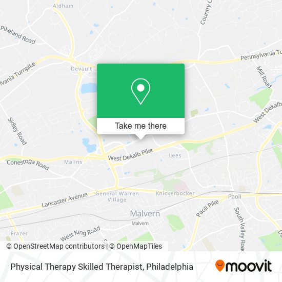 Physical Therapy Skilled Therapist map