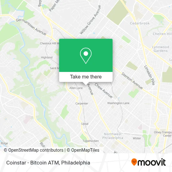 Coinstar - Bitcoin ATM map