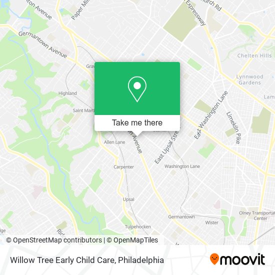 Willow Tree Early Child Care map